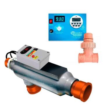 Imagem de Aquecedor automatico 40.000 l + ionizador para piscina  - Globalmar