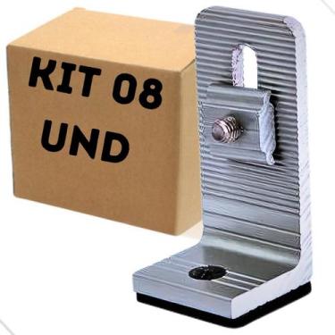 Imagem de Suporte L Conector Telha Fibrocimento - 08 Peças - GB ELETRICA