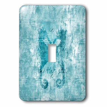 Imagem de 3dRose Interruptor único para cavalos marinhos aquáticos de praia lsp_213039_1