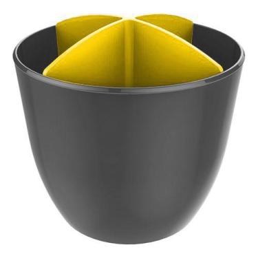 Imagem de Escorredor de Talheres e Utensílios Chumbo - Crippa, Amarelo