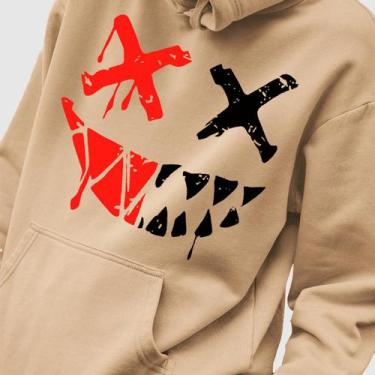 Imagem de Blusa Moletom Genuine Grit Masculina Estampada Algodão 30.1 Smile X, B