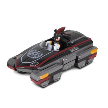 Imagem de NKOK Sonic The Hedgehog All-Stars Racing Transformed Shadow Pull Back Racer; sem necessidade de pilhas; puxe para trás, solte e assista Shadow Race, preto
