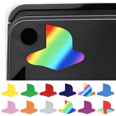 Imagem de PlayVital 12 peças de adesivo com logotipo para console ps5 Slim (o novo design menor), adesivos de decalque de vinil com logotipo personalizado para console ps5 Slim Console Digital & Disc Edition -