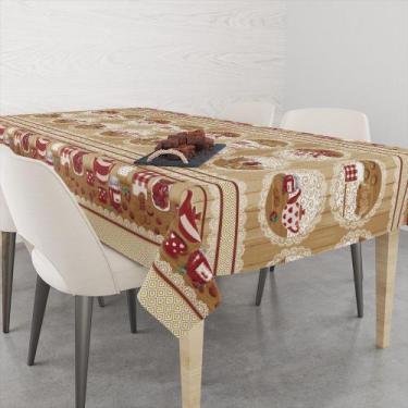 Imagem de Toalha De Mesa Retangular Impermeavel Termica Estampada 2,00 x 1,40 m 