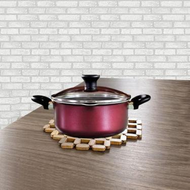 Imagem de 10 Peças Apoio Descanso De Panela Planta Para Mesa De Bambú - Rio Tiju