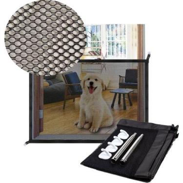 Imagem de Tela Grade De Porta Cachorro Pet Caes Cao Bebe Gato Crianças Parede - 