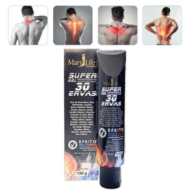 Imagem de 36 Super Gel Desodorante Massageador Mary Life 30 Ervas Bisnaga 150g