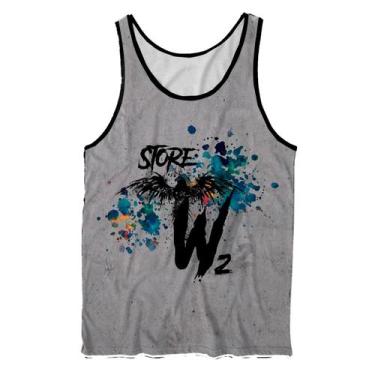 Imagem de Regata Masculina Fit Academia W2 Praia Camiseta Premium - Bueno Store,