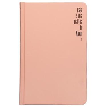 Imagem de Livro - Bíblia Slim NVI, Capa dura rosa, Luxo, Esta é uma história de 
