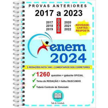 Imagem de Enem Provas 2017 a 2023 Gabarito Oficial - Sala Do Estudante