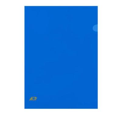 Imagem de Kit Pasta em L Ofício Acp Protetor Documentos, Azul, 10 Unidades