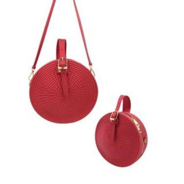 Imagem de Kit 2 Bolsa Silicone Redonda Reforçada Tiracolo Ombro Casual Praia - K