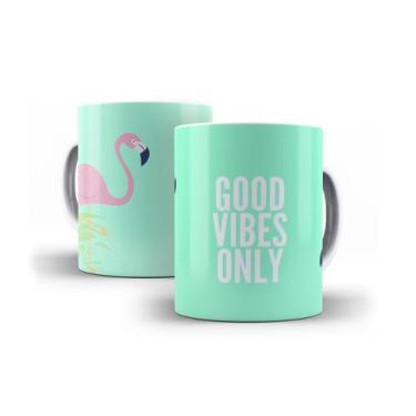 Imagem de Xícara Branca Porcelana Good Vibes + Caixinha - RYLLO