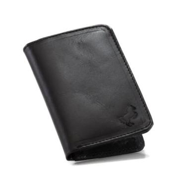 Imagem de Carteira Porta Cartão Slim Couro Com Divisórias Para Documentos Notas 