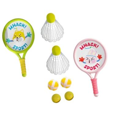 Imagem de Colaxi 2 Peças Badminton Raquete para Crianças Badminton Petecas com Petecas Gift Sport Game Sports Toy para Quintal Lawn, Contém 6 Bolas