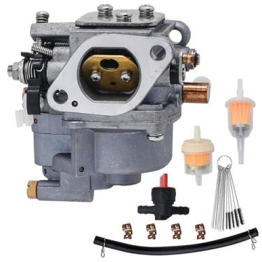 Imagem de Carburador 68T-14301-11-00 adequado para motor de popa Yamaha 4 tempos 8HP 9,9HP F6 F8M F9.9M T8, substitui para 68T-14301-00 68T-14301-10 68T-14301-11 68T-14301-11 01-2020 68T-14301-30