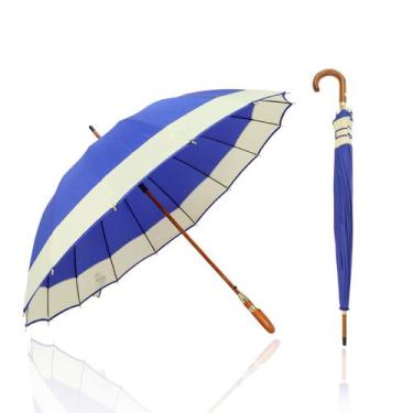 Imagem de Guarda Chuva Automático Colorido Grande Reforçado Contra Vento 16 HAST
