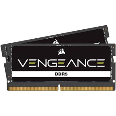 Imagem de CORSAIR Memória de computador Vengeance SODIMM DDR5 RAM 96GB (2x48GB) 5600MHz CL48-48-48-90 1,10V Intel XMP 3.0 – Preto (CMSX96GX5M2A5600C48)