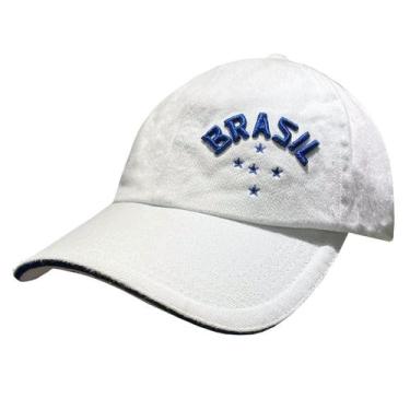 Imagem de Boné Brasil Liga Retrô  Branco