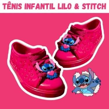 Imagem de Tênis Infantil Menina Stitch 25 ao 32 Confortável  - LG KIDS, Rosa fos