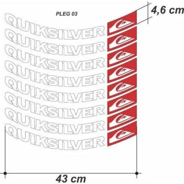 Imagem de Adesivo De Roda Quik Silver Cg 160cc Titan Fan Start Branco - Resitank