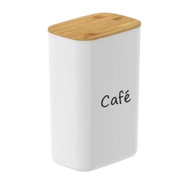 Imagem de Pote Hermético Tampa De Bambu Porta Mantimentos Potes Para Mantimentos 2,3 L (Café)