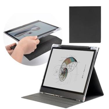 Imagem de MITER Capa 2 em 1 para Onyx Boox Note Air 4 C/Air 3 C, capa flip com suporte magnético destacável e capa interna de TPU com hibernar/despertar automático (preto)