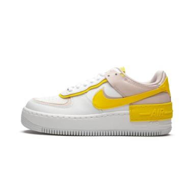 Imagem de Nike Tênis de basquete feminino de cano baixo, Branco/Preto platinado, amarelo violeta, 9