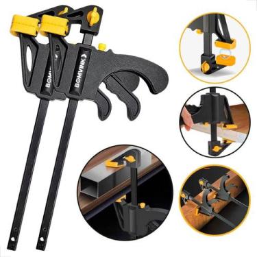 Imagem de Kit 2 Grampo Sargento de Aperto Rápido Speed 10 Polegadas Para Marcena