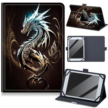 Imagem de Capa universal para tablet de 10,5 a 11,5 polegadas, compatível com Lenovo Tab M11, [com 4 anéis fixos] Capa de proteção de couro PU fina à prova de choque ajustável para tablet Lenovo Tab M11, Flash