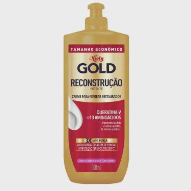 Imagem de Creme de Pentear Niely Gold Reconstrução Potente 500ml