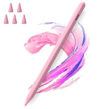 Imagem de Caneta Stylus para iPad 2018-2025 com rejeição de palma, carregamento mais rápido, sensibilidade de inclinação, iPad Pencil compatível com A16/10/9/8/8/7/6º, Pro 11/13 polegadas (M4), Air M3/M2/5th