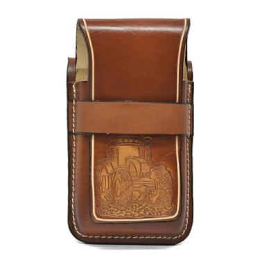Imagem de Bainha Porta Celular 100 Couro Atrevidus Country Trator - Atrevidu's C