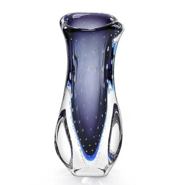 Imagem de Vaso Em Cristal Murano Azul - São Marcos 33cm
