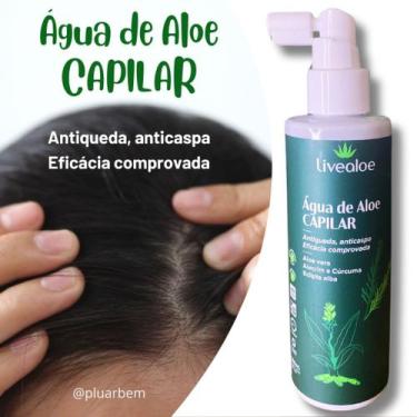 Imagem de Água de Aloe Capilar Antiqueda Anticaspa 200ml Livealoe