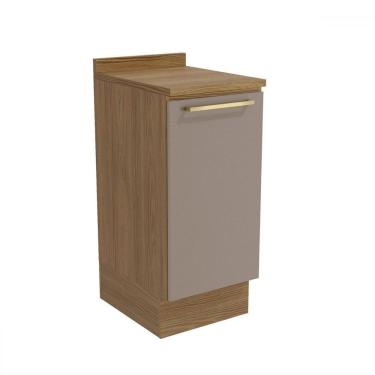 Imagem de Balcão de Cozinha 40 Cm Isabel 1 Porta Nogueira/Marrom Claro - Kappesberg