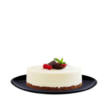 Imagem de Ruvolo, Prato Opaline Black para Sobremesa, Prato de Vidro Multiuso