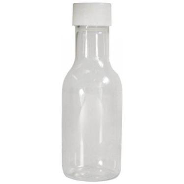 Imagem de Mini Garrafinha Pet 50Ml Com Tampa Branco 100Un Lembrancinha - Trem De