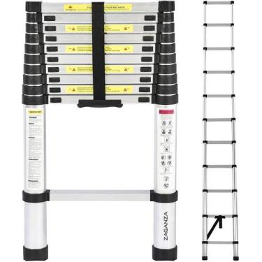 Imagem de Escada Alumino Extensiva Telescópica 13 Degraus Zaganza