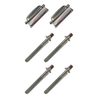 Imagem de Kit 2 Canoas Para Caixa Cromo 18.5 + 4 Parafusos 45Mm X 6Mm - Spanking