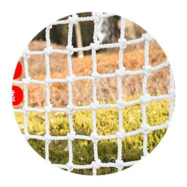 Imagem de BDSHL Rede de escalada infantil, rede de prevenção de queda de nylon, rede para cães e gatos, rede de decoração de parede, rede giratória para cerca de jardim, personalizável (cor: malha de 5 cm