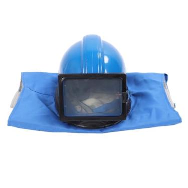 Imagem de Capacete de Jato de Areia Resistente a Impactos, Com Lente de Camada Dupla, Leve e Confortável, Controle Completo de Fluxo de Ar, Traje de Jateamento Sem Mangas para Pintura Em