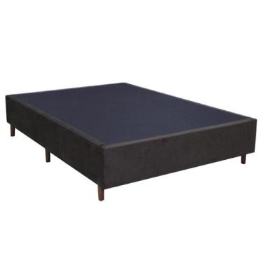 Imagem de Base Para Cama Box Casal 138cm Suede Liso Tower NW Marrom - Gazin, Mar
