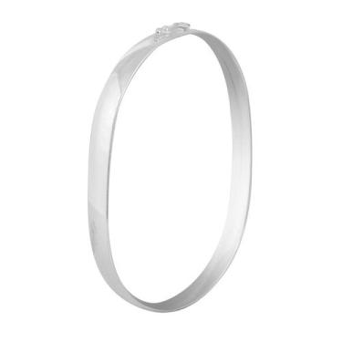 Imagem de Pulseira Feminina Bracelete Grosso 19cm Em Prata 925 - Dazzie, Pratead