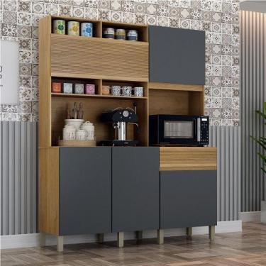 Imagem de Armário de Cozinha 5 Portas 1 Gaveta Canastra Valdemóveis - Valdemovei