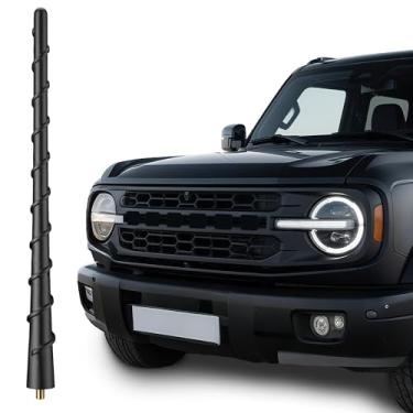 Imagem de Antena de rádio AM FM espiral curta de 23 cm, antena aérea resistente para carro compatível com Ford Bronco/Bronco Sport (2021-2025/Ford F-150/F-250 Super Duty/F-350 Super Duty (2020-2025