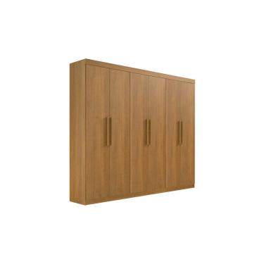 Imagem de Guarda Roupa Roupeiro Leblon 6 Portas Cinamomo - D`Doro