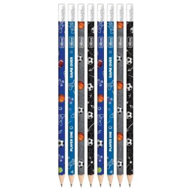 Imagem de Kit Lápis Preto com Borracha Player Esporte (2, 4, 8, 10 ou 12) Unidad