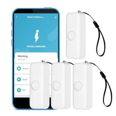 Imagem de SENCKIT Sensor De Movimento Wi-Fi: Detector Inteligente Pir, Infravermelho Para Sistema Alarme E Automação Residencial, Monitoramento Remoto Por Aplicativo, Compatível Com Alexa (Pacote 4)