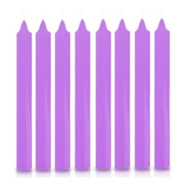 Imagem de Aib vela palito tradicional kilo 18cm lilás granel - AIB VELAS